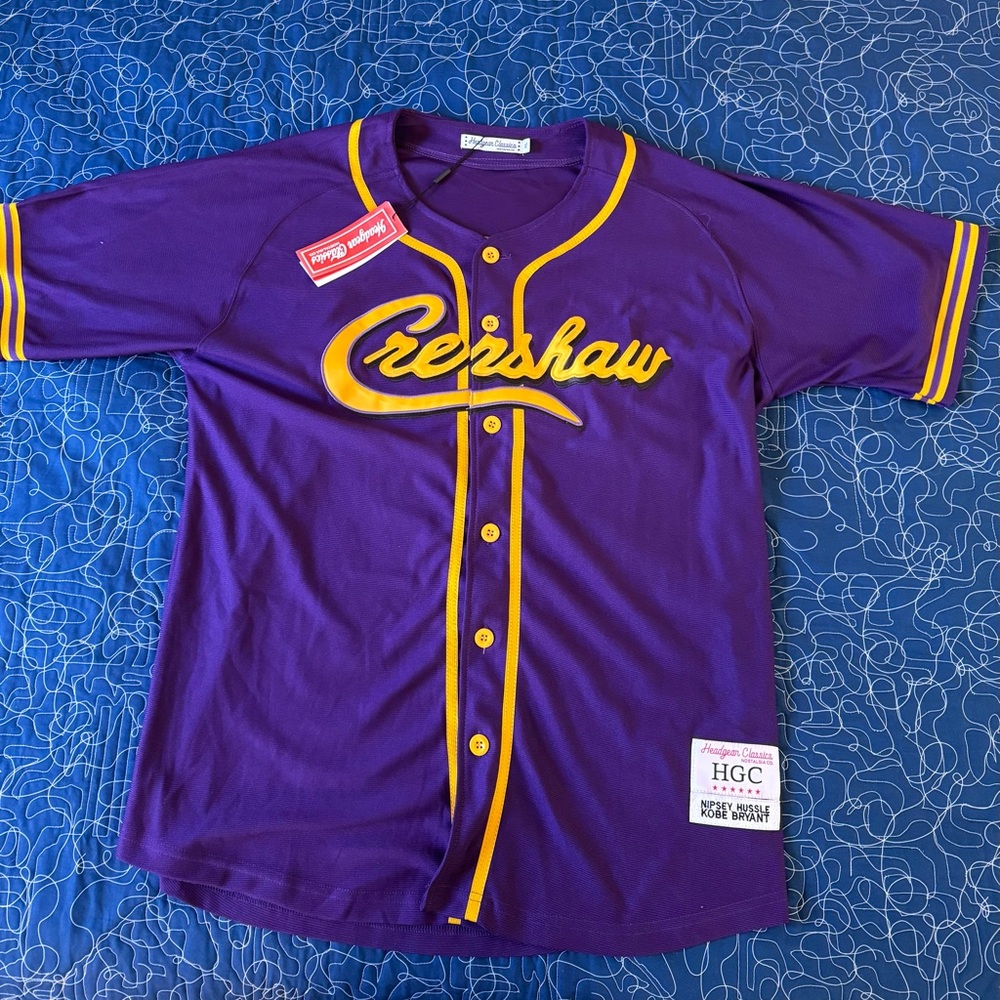 Nipsey Hustle- Kobe- Crenshaw baseball jersey- XL- New with tags